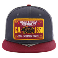 SM476 CALIFORNIA - CHARCOAL/BURGUNDY