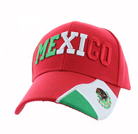 VM001 Mexico Velcro Cap (Solid Red)