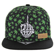 SM103 MARIJUANA FINGER - BLACK/BLACK