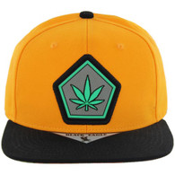 SM721-02 MARIJUANA - GOLD/BLACK