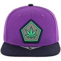 SM721-07 MARIJUANA - PURPLE/NAVY