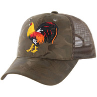 VM274 COCK , NYLON CAMO TRUCKER - BROWN CAMO