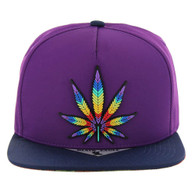 SM746 MARIJUANA - PURPLE/NAVY