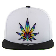 SM746 MARIJUANA - WHITE/BLACK