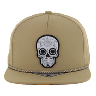 SM747 SKULL MARIJUANA - KHAKI