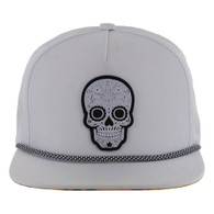 SM747 SKULL MARIJUANA - WHITE