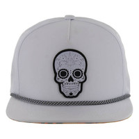 SM747 SKULL MARIJUANA - WHITE
