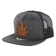 SM760 MARIJUANA , MELANGE TRUCKER - BLACK/BLACK