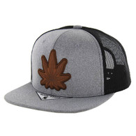 SM760 MARIJUANA , MELANGE TRUCKER - GREY/BLACK
