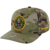 JM-AR003 LICENSED U.S. ARMY , ARMY SEAL(EMBROIDERY) 6 PANEL - CAMO