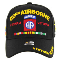 JM-ARC061 LICENSED U.S. ARMY 82ND AIRBORNE  VIETNAM VETERAN - BLACK