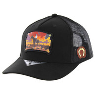 SM111 COWBOY , TRUCKER - BLACK