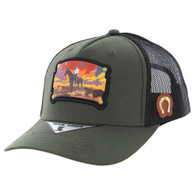 SM111 COWBOY , TRUCKER - OLIVE