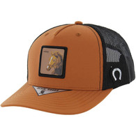 SM112 HORSE , TRUCKER - BURNT ORANGE