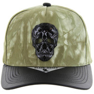 SM697 SKELETON , CARBON METAL - TIE DYE OLIVE/PU BLACK