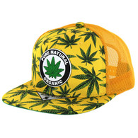 SM748 MARIJUANA , TRUCKER - GOLD