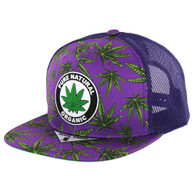 SM748 MARIJUANA , TRUCKER - PURPLE