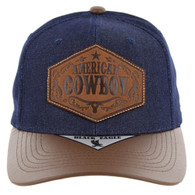SM759 COWBOY , DENIM - NAVY/PU BROWN