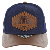 SM759 COWBOY , DENIM - NAVY/PU BROWN