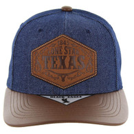 SM759 TEXAS , DENIM - NAVY/PU BROWN