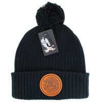 WB042 MEXICO , POM BEANIE - BLACK