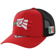 SM251 MEXICO EAGLE , SPAN MESH TRUCKER - RED