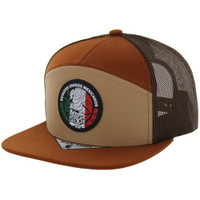 SM256 MEXICO , 7 PANEL , TRUCKER - KHAKI/B.ORANGE/BROWN