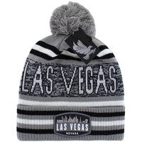 WB032 LAS VEGAS , POM BEANIE - GRAY/BLACK