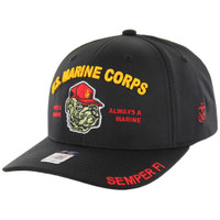 JM-MR010 LICENSED U.S. MARINE CORPS, BULLDOG , BLACK