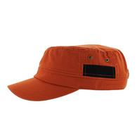 BP083 Washed Cotton Castro Caps (Solid Texas Orange)