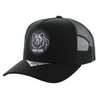 SM104 BEAR , COTTON/SUEDE TRUCKER - BLACK/BLACK/BLACK