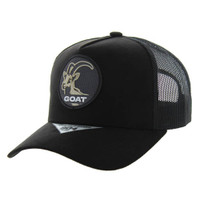 SM104 GOAT , SUEDE TRUCKER - BLACK/BLACK