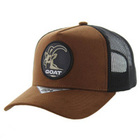 SM104 GOAT , SUEDE TRUCKER - BROWN/BLACK