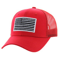VM9003 USA FLAG , TRUCKER - RED