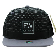 SM852 fort worth City Snapback (Black & grey)