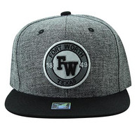 SM804 fort worth City Snapback (Charcoal & Black)