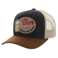 SM429 BEER IS GOOD , TRUCKER - BLACK