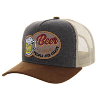SM429 BEER IS GOOD , TRUCKER - CHARCOAL