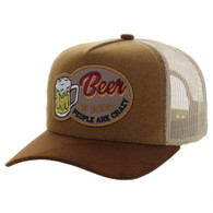 SM429 BEER IS GOOD , TRUCKER - KHAKI