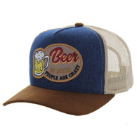 SM429 BEER IS GOOD , TRUCKER - NAVY