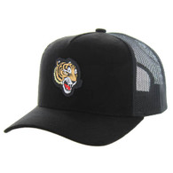 SM160 TIGER , SUEDE TRUCKER - BLACK