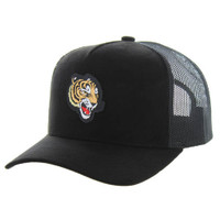 SM160 TIGER , SUEDE TRUCKER - BLACK