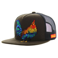SM091 ROOSTER , TRUCKER - BROWN