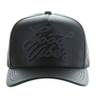 SM122 GOOD VIBES , PU - BLACK