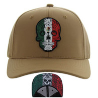 SM011 MEXICO SKULL, HYDRO TRUCKER - KHAKI