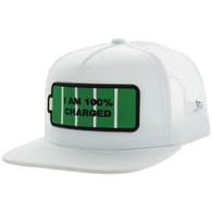 SM026 100% CHARGED BATTERY , TRUCKER - WHITE