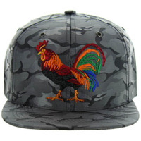 SM035 COCK , NYLON CAMO - CHARCOAL CAMO