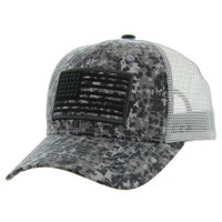 VM9003 USA FLAG , TRUCKER - #6 DIGITAL CAMO/GRAY