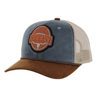 SM187 COWBOY , SUEDE WITH ROPE TRUCKER - GREY/BROWN/KHAKI