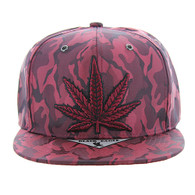 SM819 MARIJUANA , NYLON CAMO (RED)